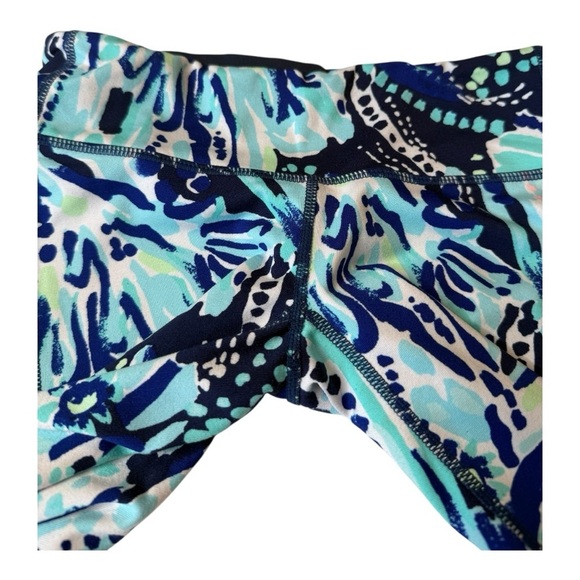Lilly Pulitzer Navy Crash the Bash Luxletic Weekender Legging and Kai Tank S XS - Picture 4 of 16